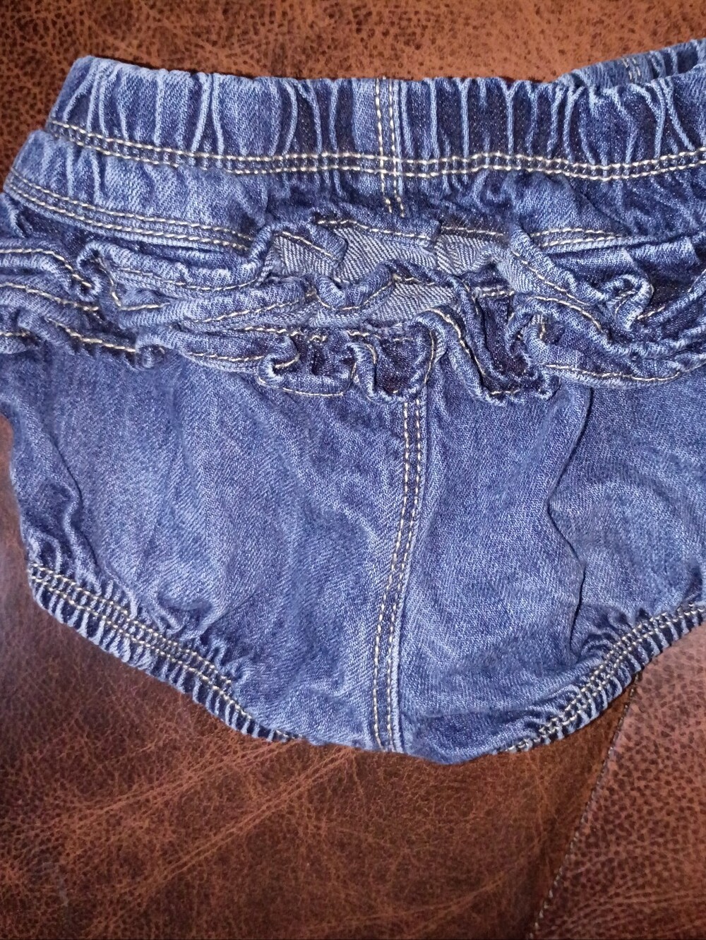 Baby Denim Ruffle Bloomers - Picture 3 of 3